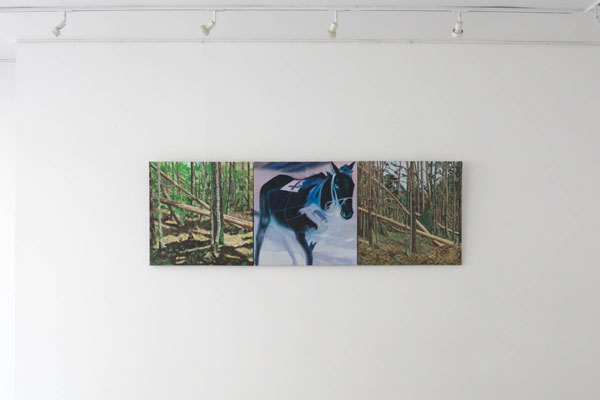 Home oil paintings from the triptych the horse of tolstoy by olivier furter.