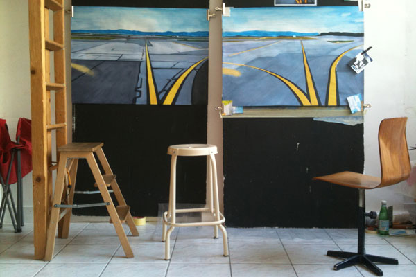 Home work in progress in the studio, leaving sf