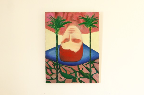 Home oil painting, auf den kopf gefallen by olivier furter