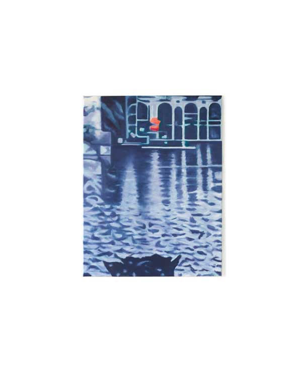 olivier Furter, oil-painting, The palace II, 65x50x2cm, OF/2024