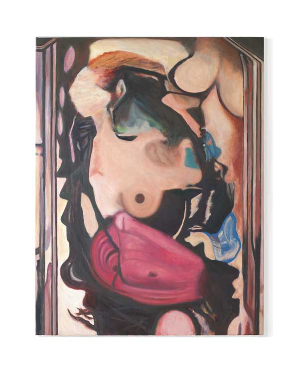 Olivier Furter, painting, Figure 3, woman, oil on canvas, 89x116cm, OF25