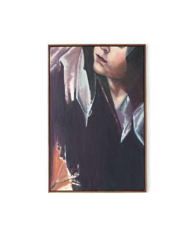 Painting, Mary Magdalene, oil on linen canvas, 60x92cm, Olivier Furter