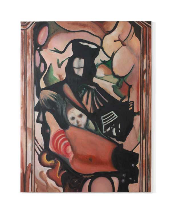 Olivier Furter, painting, Figure 2, oil on canvas, 89x116cm, OF25