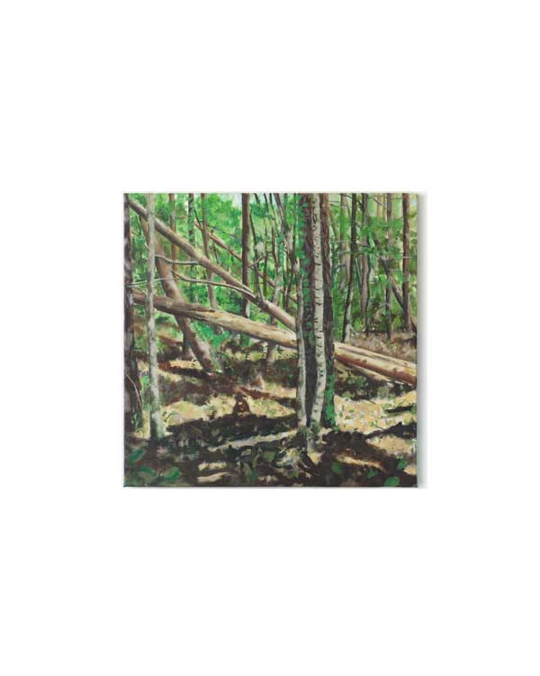 Painting, Decay and Hope IV, oil on linen canvas, 60x60cm, Villefranche sur Cher, August 2023, Olivier Furter