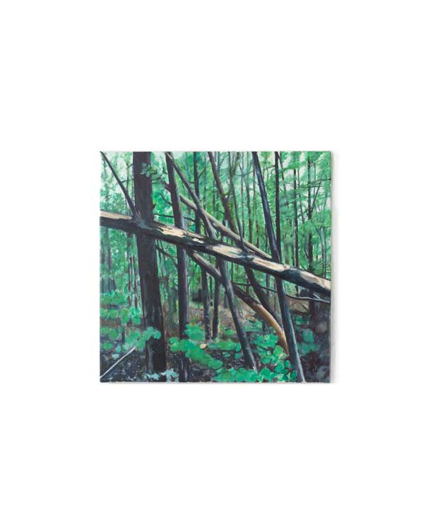 Painting, Decay and Hope VII, oil on linen canvas, 60x60cm, Villefranche sur Cher, October 2023