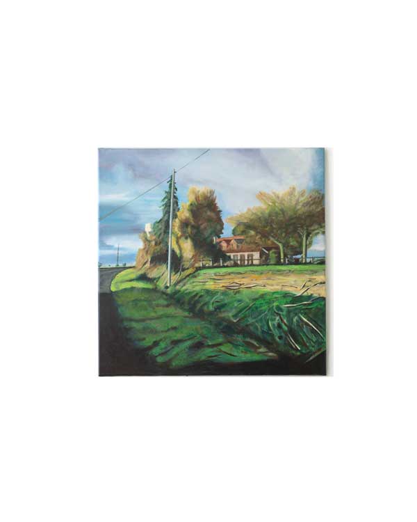 Painting, After the Rain III, oil on canvas, 60x60cm, Olivier Furter24