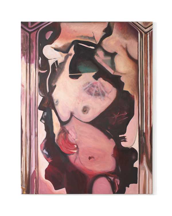 Olivier Furter, painting, Figure 4, women, oil on canvas, 89x116cm, OF25