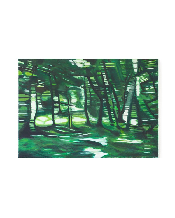 img 3377 the speed of nature ii, huile sur toile, 92x65cm, 2025