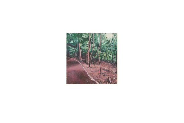 Île de Fukuurajima, huile sur toile de lin, 61x61cm, Ôtawara août 2026
