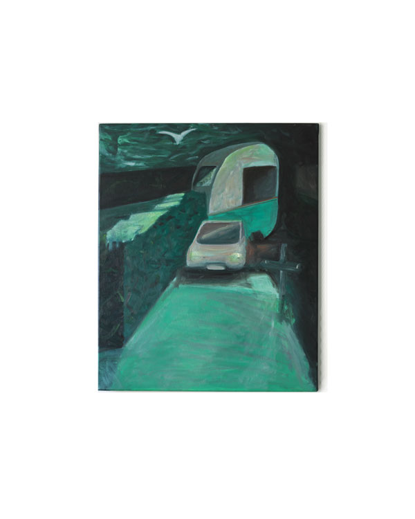 img green caravan, huile sur toile, 73.5x60cm, of2022